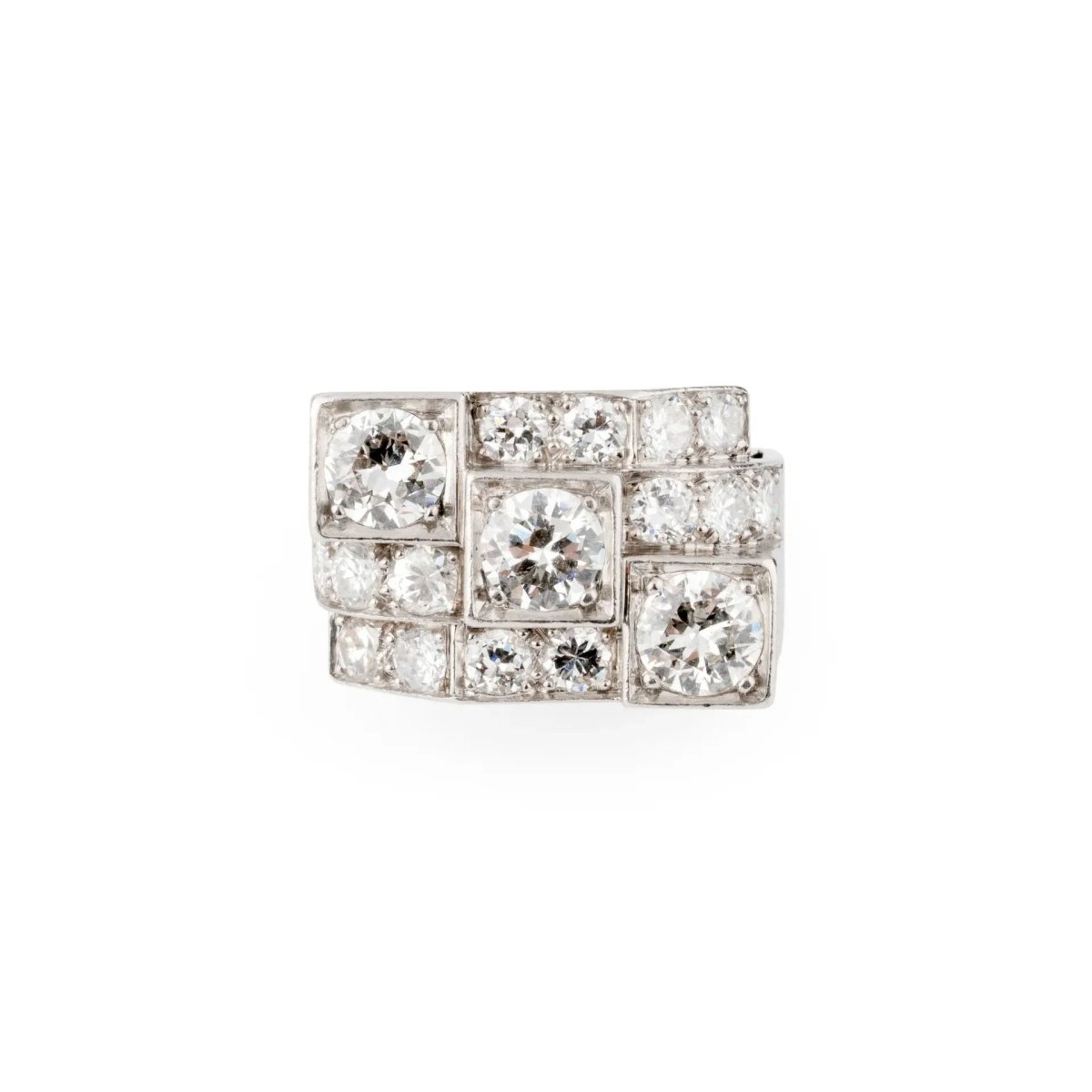 Bague en platine Art Déco - Castafiore