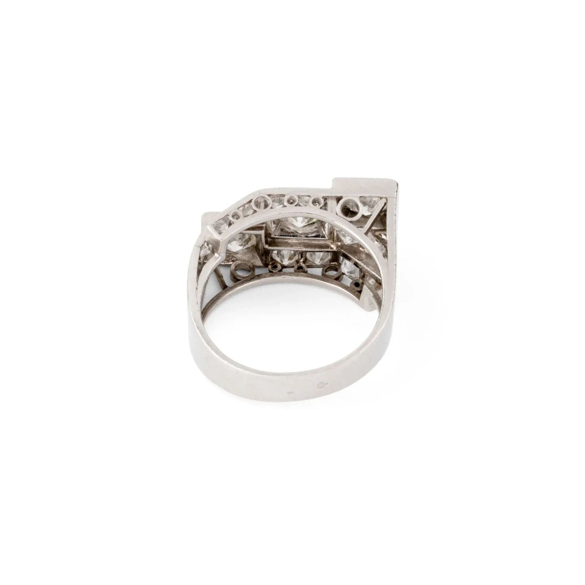 Bague en platine Art Déco - Castafiore