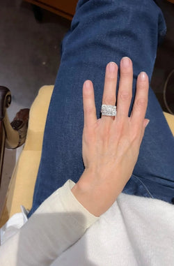 Bague en platine Art Déco - Castafiore