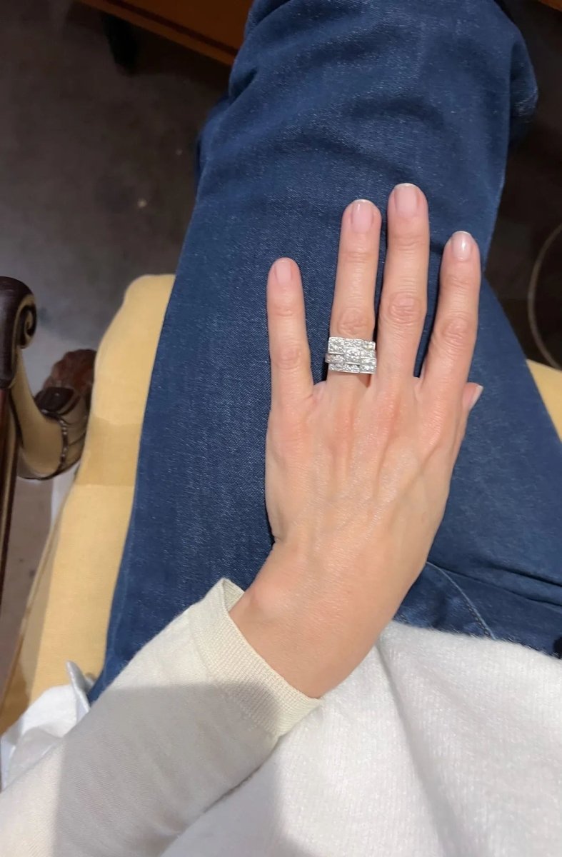 Bague en platine Art Déco - Castafiore