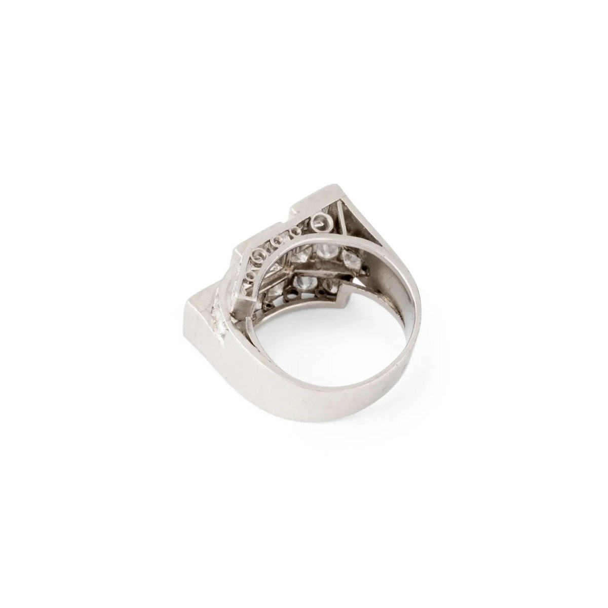 Bague en platine Art Déco - Castafiore