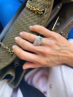 Bague en platine Art Déco - Castafiore