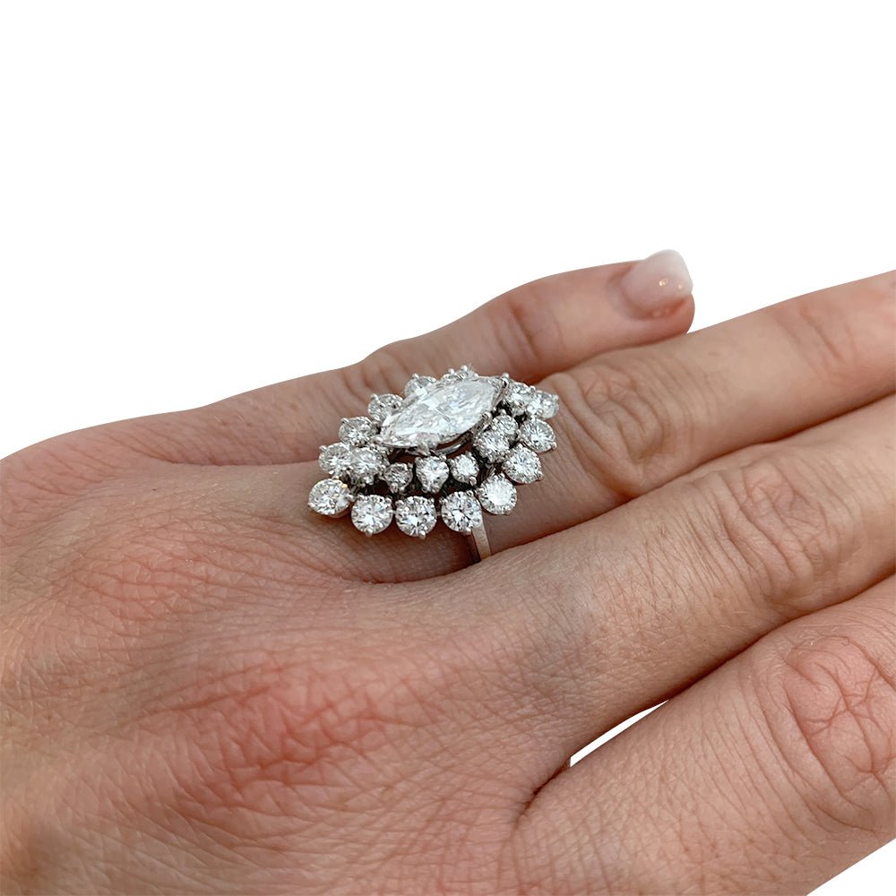 Bague en platine diamant 1,29 carat - Castafiore