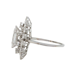 Bague en platine diamant 1,29 carat - Castafiore