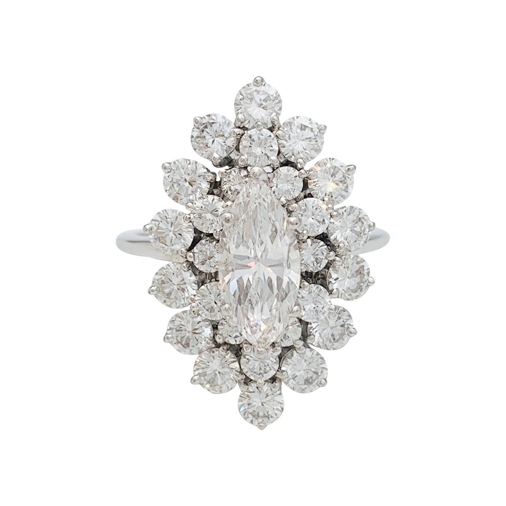 Bague en platine diamant 1,29 carat - Castafiore