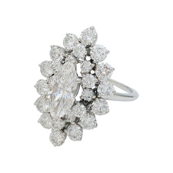Bague en platine diamant 1,29 carat - Castafiore