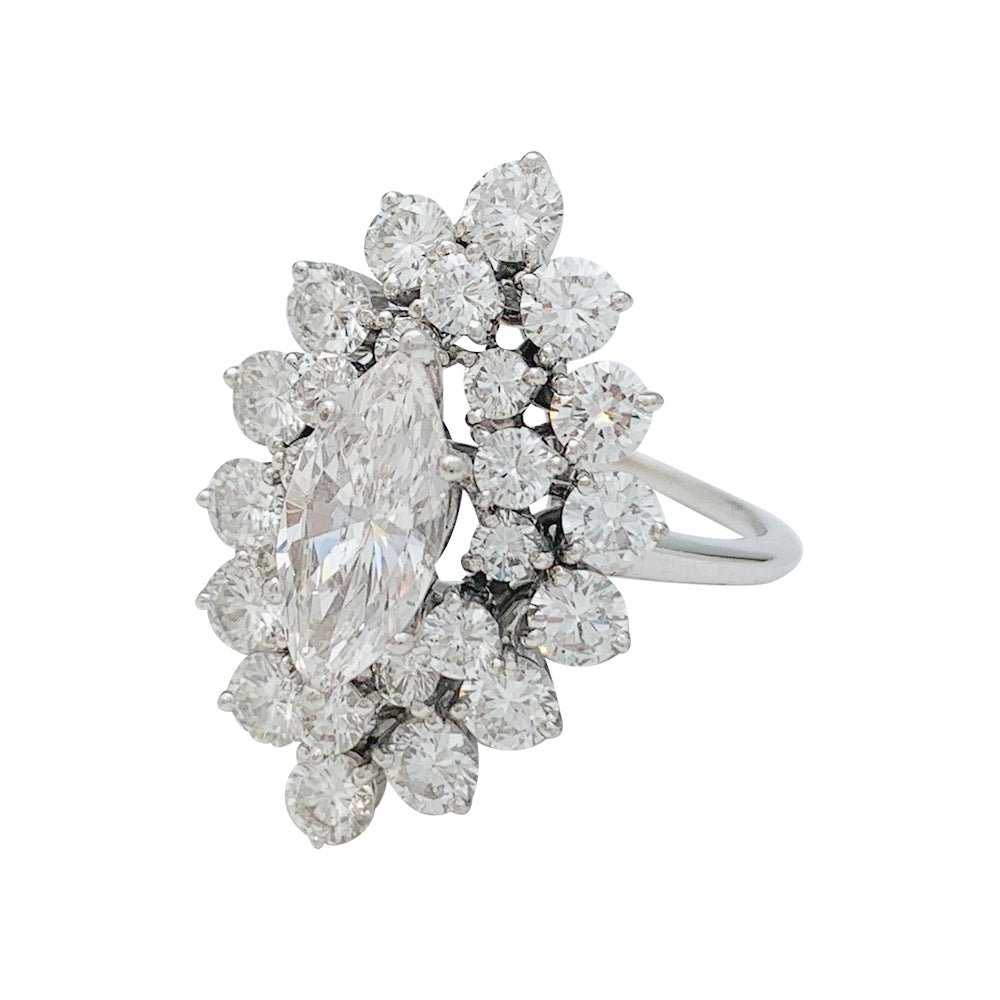 Bague en platine diamant 1,29 carat - Castafiore