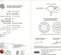Bague en platine et or blanc trilogie diamants - Castafiore