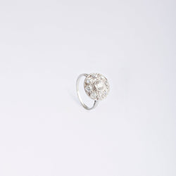 Bague en platine sertie de diamants - Castafiore