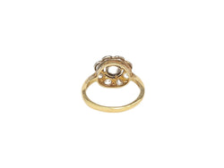 Bague Entourage en or jaune, platine et diamants - Castafiore
