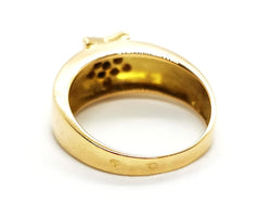 Bague Etoile Or jaune Diamant - Castafiore