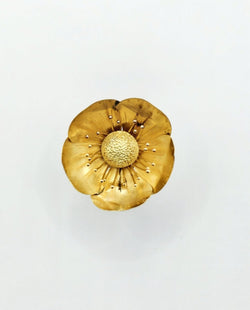 Bague fleur en or jaune - Castafiore