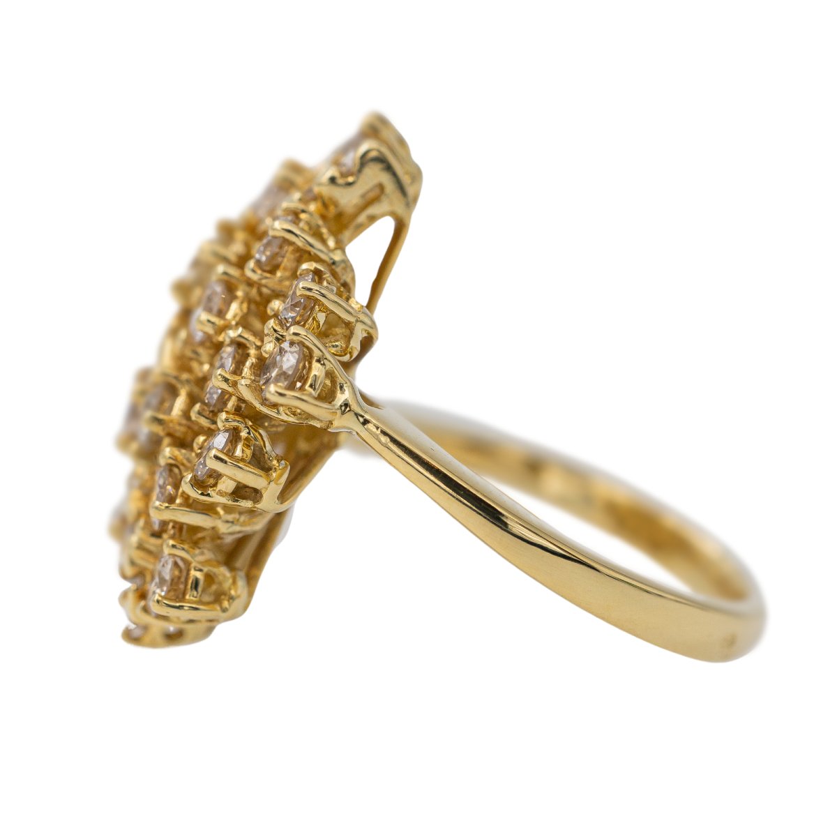Bague Fleur en or jaune et diamants - Castafiore