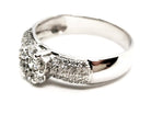 Bague Fleur Or blanc Diamant - Castafiore