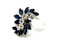 Bague Fleur Or blanc Diamant - Castafiore
