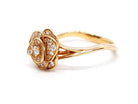 Bague Fleur Or rose Diamant - Castafiore