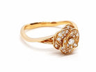 Bague Fleur Or rose Diamant - Castafiore