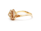 Bague Fleur Or rose Diamant - Castafiore