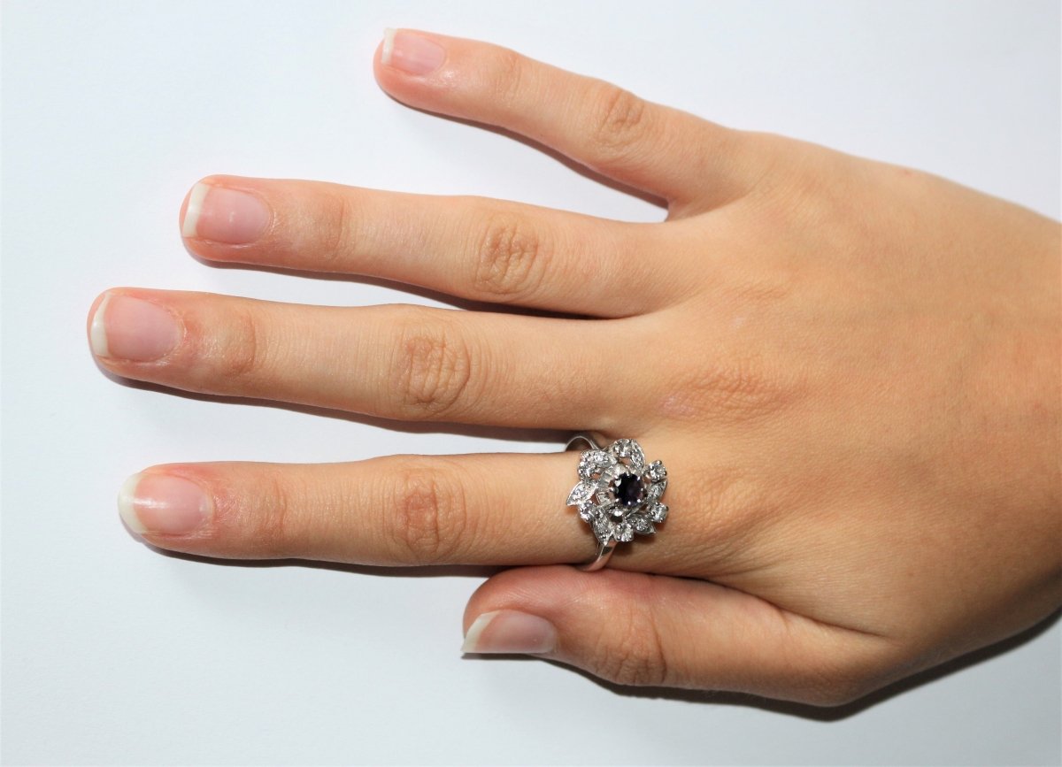 Bague Fleur Tourbillon Diamants - Castafiore