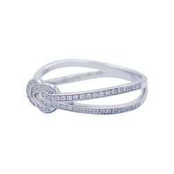 Bague Fred, "Chance Infinie", or blanc, diamants - Castafiore