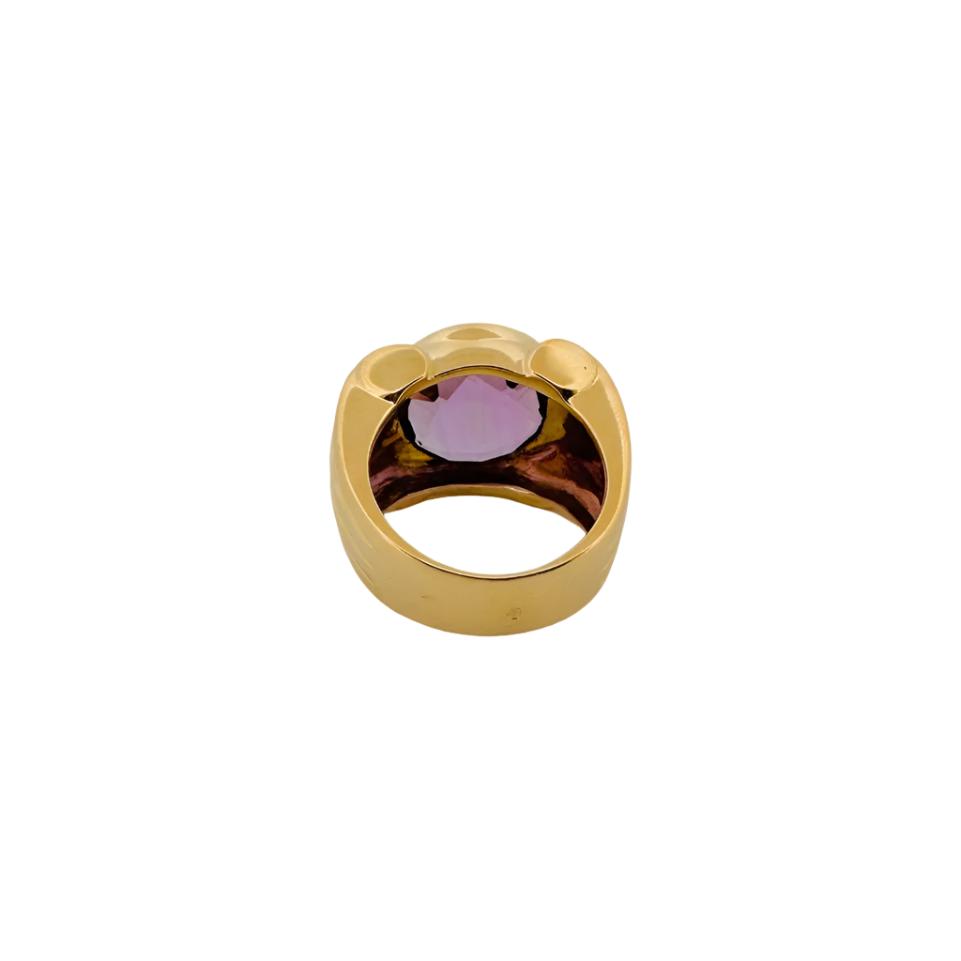 Bague FRED en or jaune et améthyste - Castafiore