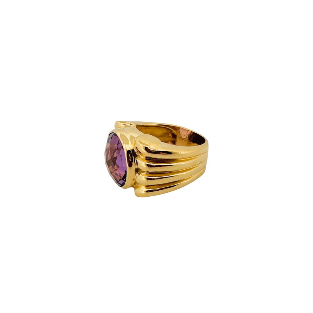 Bague FRED en or jaune et améthyste - Castafiore