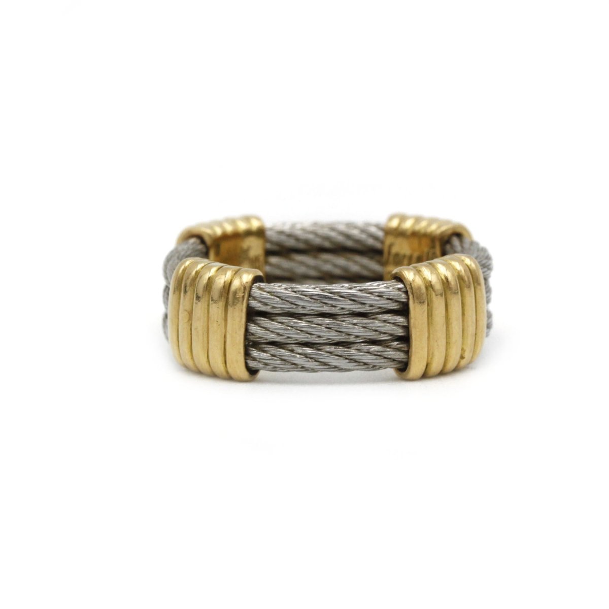 Bague FRED "Force 10" en or jaune et acier - Castafiore