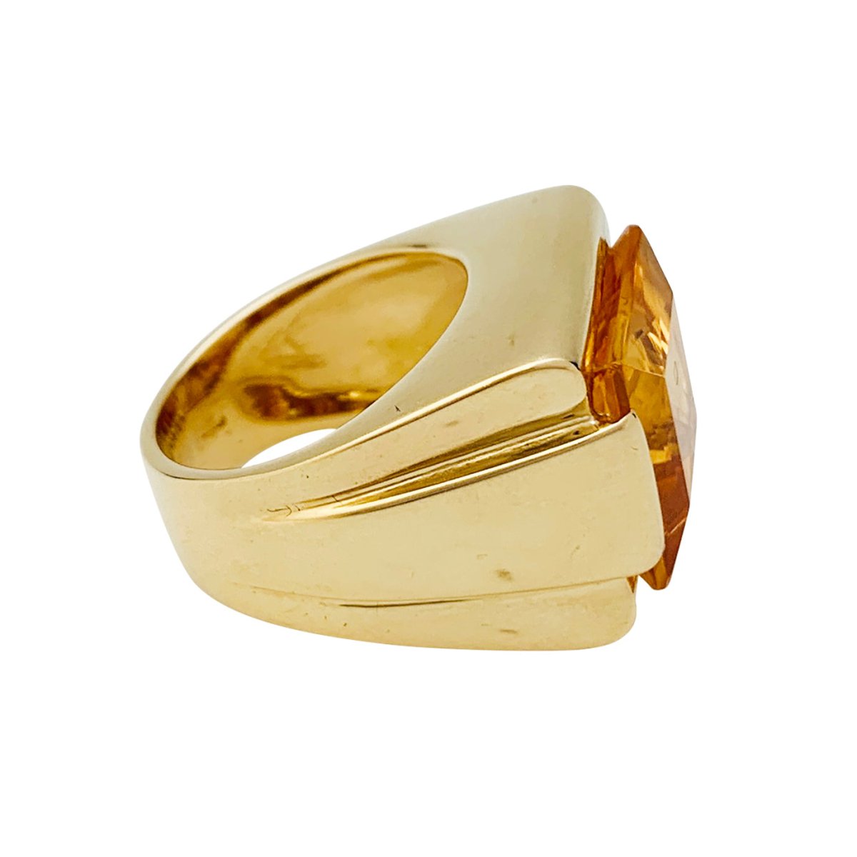 Bague FRED or jaune et citrine - Castafiore