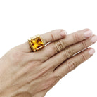 Bague FRED or jaune et citrine - Castafiore