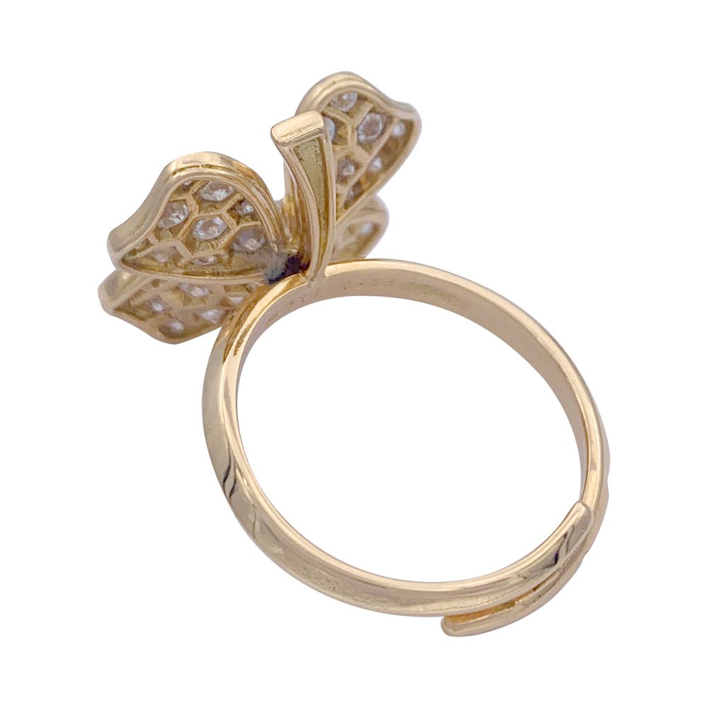 Bague Fred, "Trèfle", or jaune, diamants - Castafiore