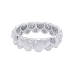 Bague Fred, "Une Ile d'or", or blanc, diamants - Castafiore