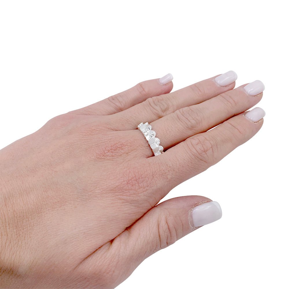 Bague Fred, "Une Ile d'or", or blanc, diamants - Castafiore