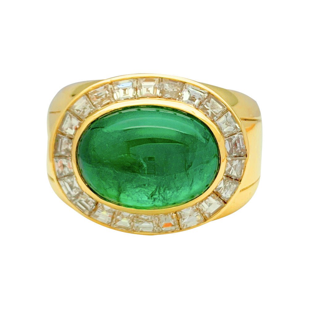 Bague Hammerman Brothers, émeraude, diamants - Castafiore