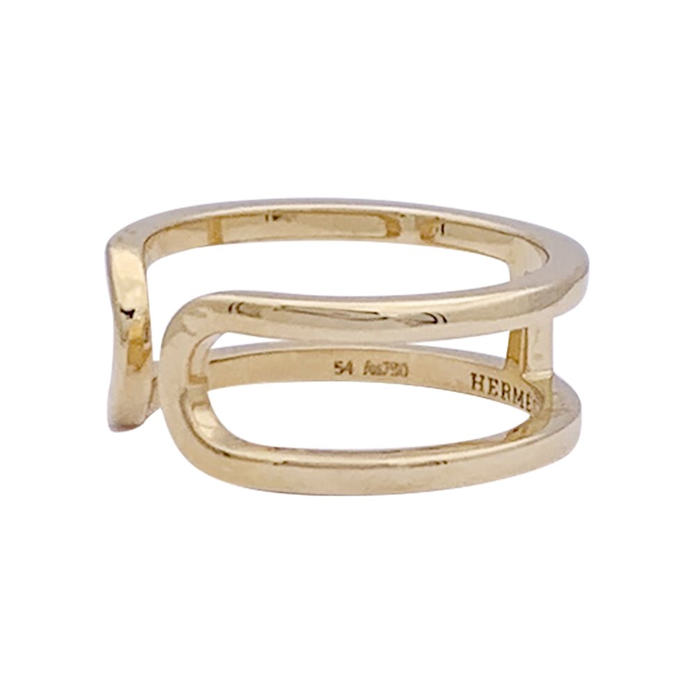 Bague HERMÈS "Ever Chaîne d'Ancre", or jaune. - Castafiore