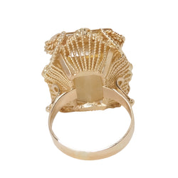 Bague importante en or jaune et citrine - Castafiore