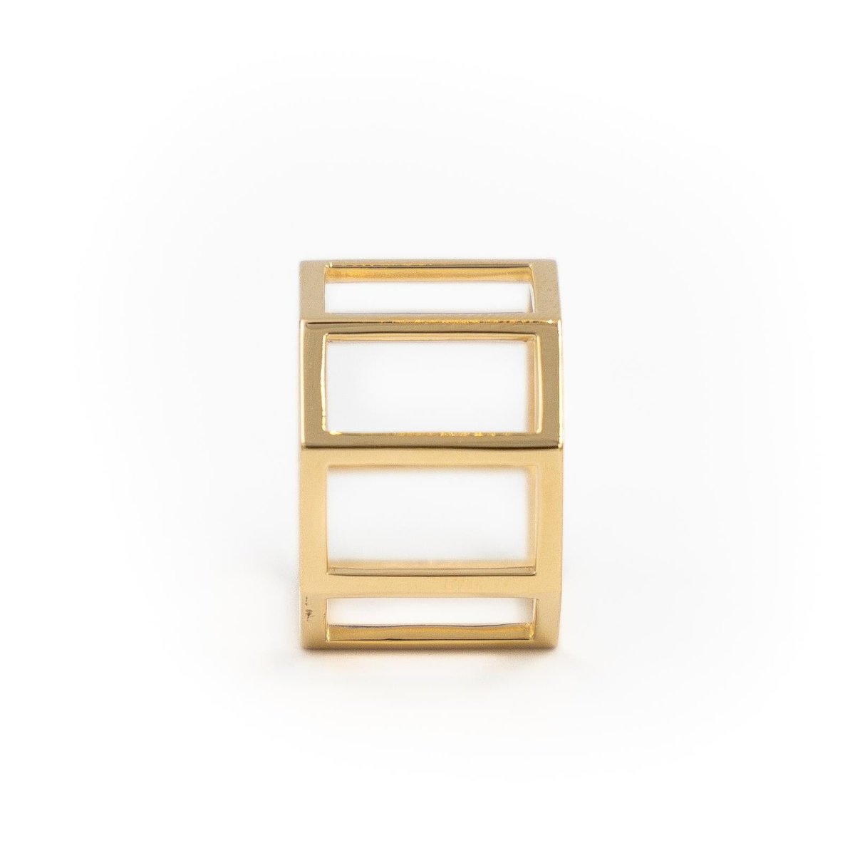 Bague JEM "octogone" en or jaune - Castafiore