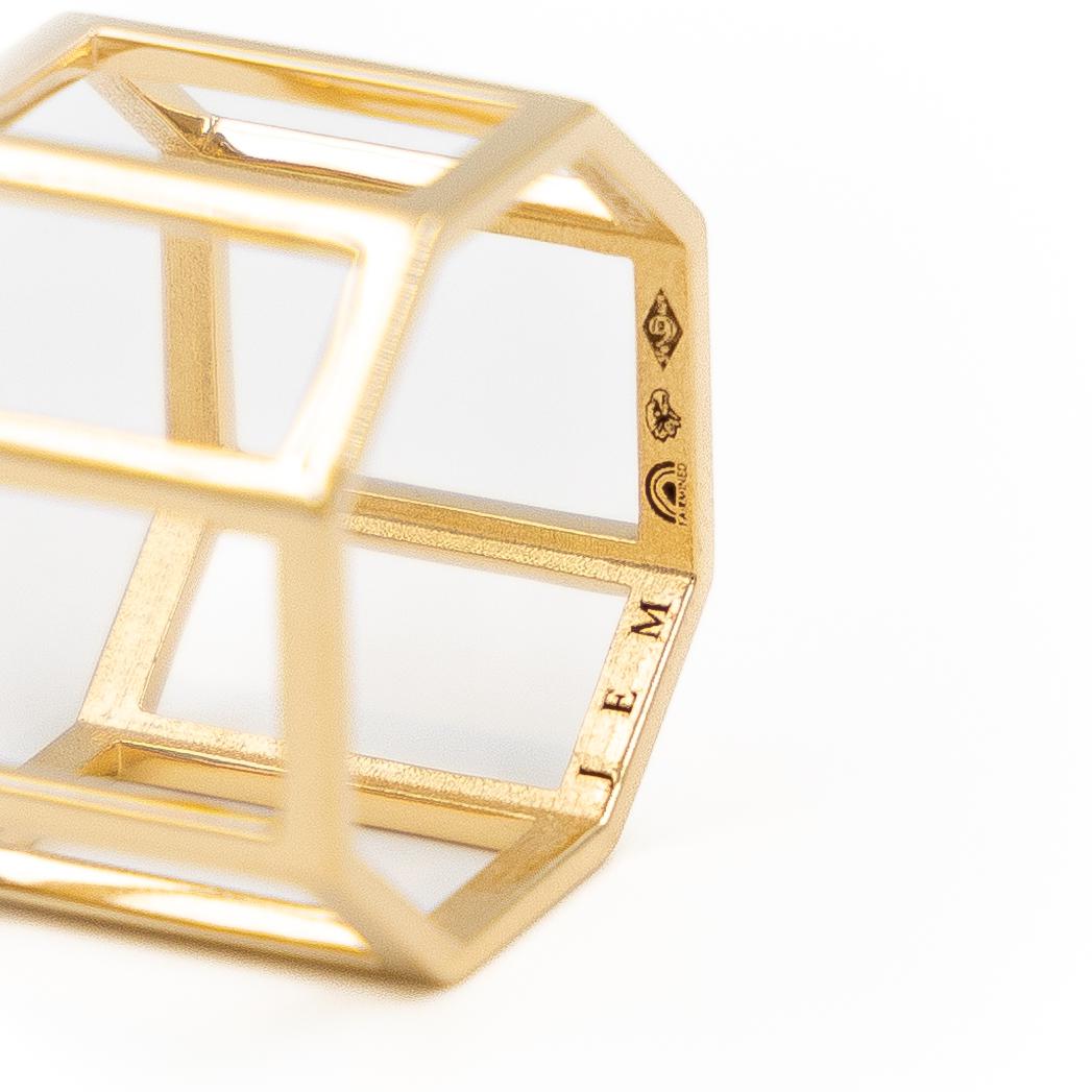 Bague JEM "octogone" en or jaune - Castafiore