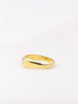 Bague jonc anglais en or et diamant 0,15ct - Castafiore