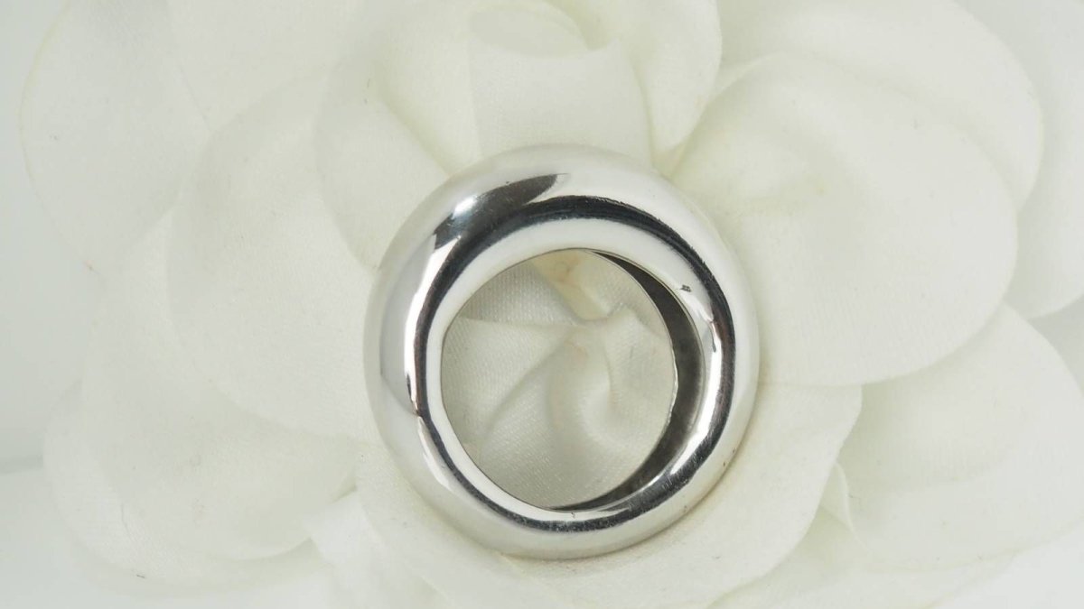 Bague Jonc CHAUMET en or blanc - Castafiore