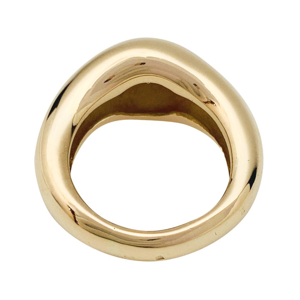 Bague jonc Chaumet, or jaune et diamants - Castafiore