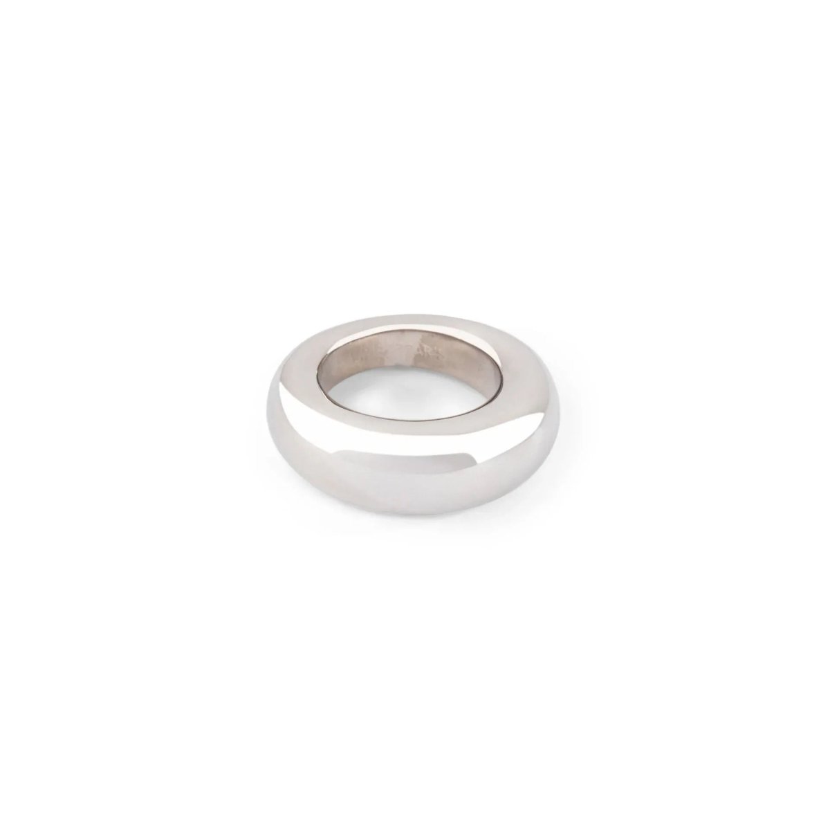 Bague jonc de la maison Chaumet en or gris modèle anneau - Castafiore
