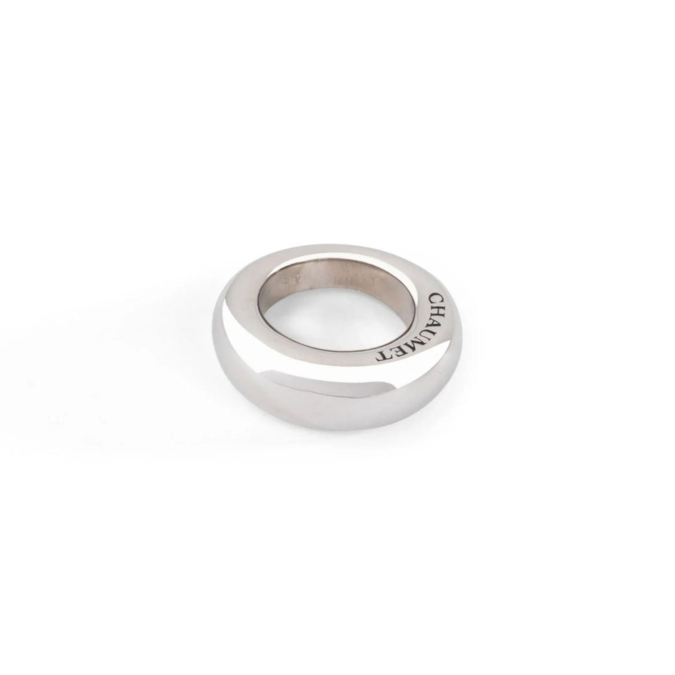 Bague Jonc En Hématite Noire - Taille 53, Pierre Naturelle, Style Minimaliste Et Moderne - Neuf Sans Emballage
