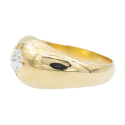 Bague Jonc en or jaune et diamant - Castafiore
