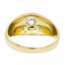Bague Jonc en or jaune et diamant - Castafiore