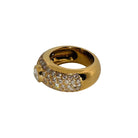 Bague Jonc en or jaune et diamants - Castafiore