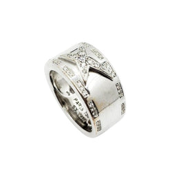 Bague Jonc MAUBOUSSIN "Etoile Divine" en or blanc et diamants - Castafiore