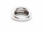 Bague Jonc Or blanc Diamant - Castafiore