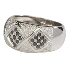 Bague Jonc Or blanc Diamant - Castafiore