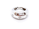 Bague Jonc Or blanc Diamant - Castafiore