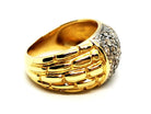 Bague Jonc Or jaune Diamant - Castafiore